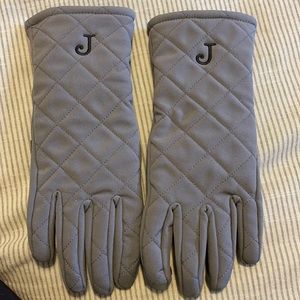Personalized letter J touch screen gloves